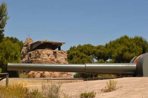 The gun batteries of Las Cenizas and Negrete in the mountains near Cartagena 